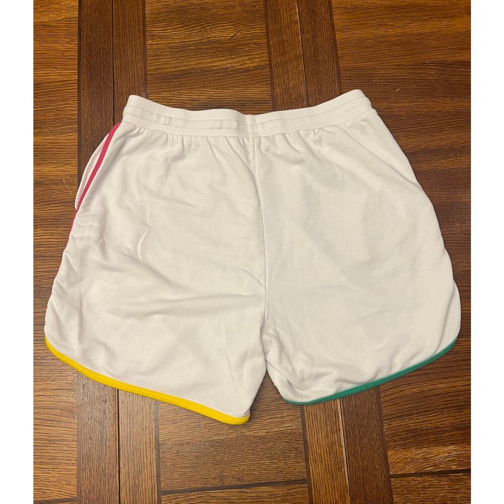 U.S. Polo Assn White Lounge Shorts Rainbow Trim Multicolor Athletic Pajama L NEW - Picture 9 of 9